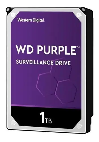 HD SATA WESTERN DIGITAL 1TB/7200-INTELBRAS PURPLE